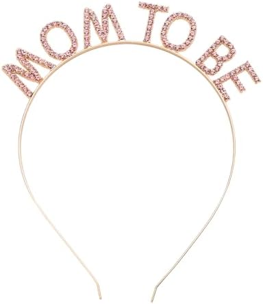 Kilener Mom to be Gifts for 1st Time Mom Rhinestone Crown Baby Shower Headband for Moms Pregnancy Gifts image 2