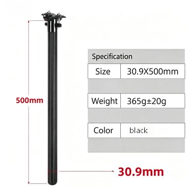 Wspornik siodła Dropper aluminiowy do roweru górskiego i szosowego, sprężynowy, 27,2/31,6/33,9 mm, regulowany 500–580 mm, długi wspornik siodła