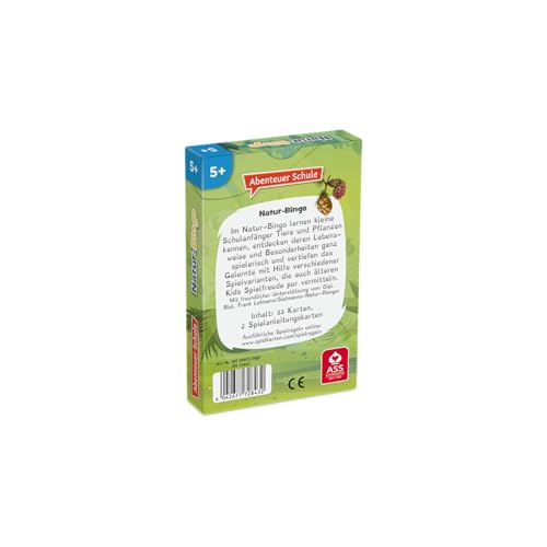 ASS Altenburger 22572843 - Abenteuer Schule - Natur-Bingo, Kartenspiel, Lernspiel