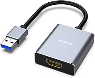 BENFEI USB 3.0 to HDMI Adapter, 1080P HDMI to USB Converter for PC Laptop Projector Monitor HDTV,Aluminium Shell( Advanced chip solution: FL2000+IT66121)