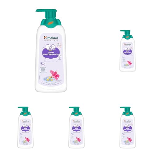 Image of Himalaya Gentle Baby Shampoo 400ml with Hibiscus, Chickpea | No Tears | pH 5.5 | No.1 Doctor Recommended Brand | Cleanses, Softens & Nourishes hair | Safe for Newborns | Hypoallergenic (Pack of 5)