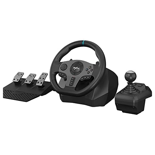 PXN Xbox Steering Wheel for PC V9 Gaming Steering Wheel 270/900 Degree Racing Wheel with Pedals and Shifter for PS4, PS3, Xbox One, Xbox Series X|S, Switch