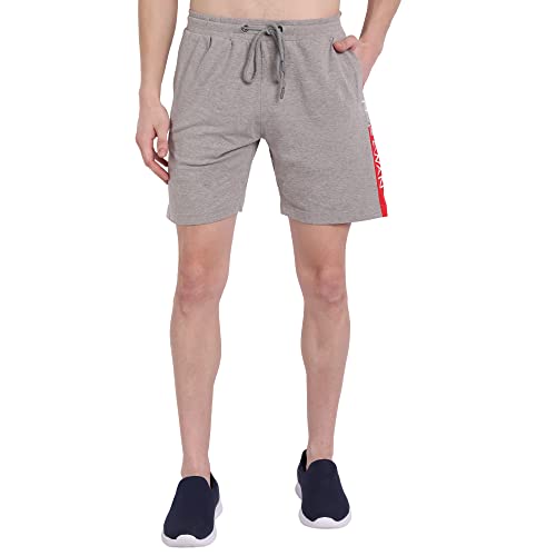 Image of AM SWAN Men Running Shorts, Gym Training Workout Shorts with Pockets, Active Gym Shorts for Workout (Blue)