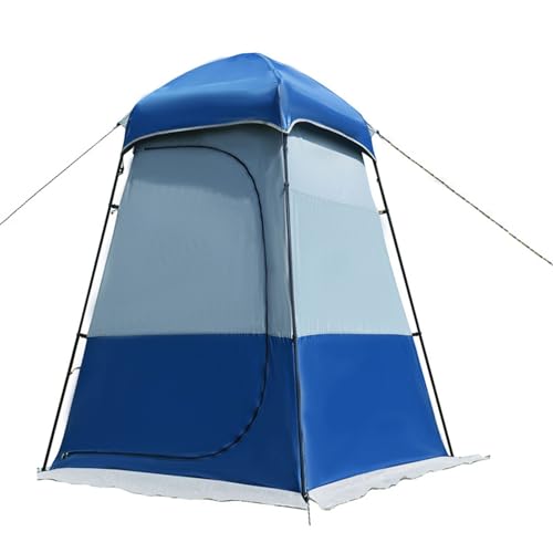 FANGZHL Tienda De Playa para Cambiarse,Inodoro con Ducha Privada,Ducha Portátil para Acampar,Tienda De Campaña,Vestuario, Portátil Y Espacioso,Fácil De Instalar Y Compacto Blue