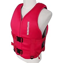 Adult Kayak Vest High Buoyancy Swim Vest Womens Mens Adjustable Safety Jacket Great for Boating, Swimming, Watersports, MoreRed,X-Large