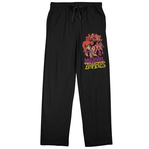 Marvel Universe Zombie Superheroes Men's Black Sleep Pajama Pants