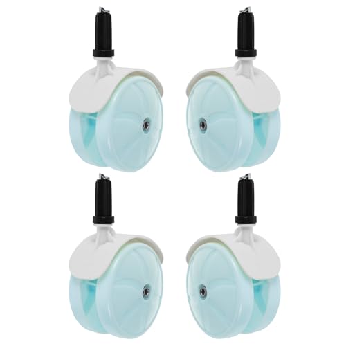 BESTOMZ 4 Piezas Ruedas Giratorias para Andador Infantil y Cochecito de Ñiño, Plástico Resistente Dirección Flexible y Fácil Mantenimiento para Uso en Interiores