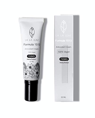 1513 by LA LA LEAF - All Natural Facial Cream, 750mg Quick Absorbing Hemp Moisturizer with Rosehip, Carrot Seed and Prov
