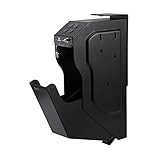 Gun Safe,Handgun Safe Box Mounted Firearm Safety Device Pistol Gun Safe Box with Digital Code & 2 Emergency Key