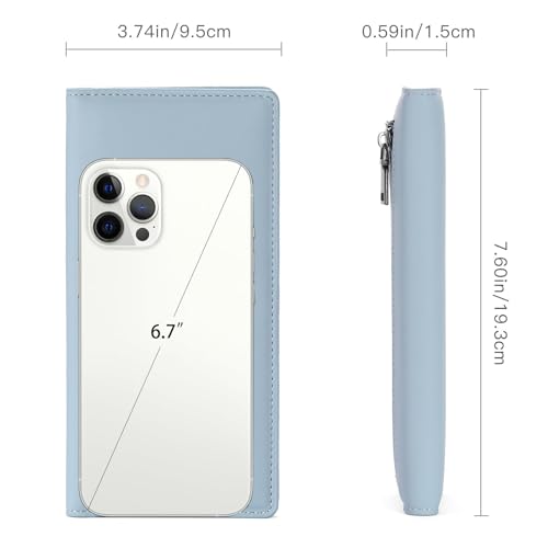 Wallets for Women Thin Leather RFID Blocking Credit Card Holder Bifold Long Ladies Wallet Billfold Clutch4