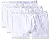 Hugo Boss BOSS Men's 3-Pack Cotton Boxer Brief, New Bright White, Large