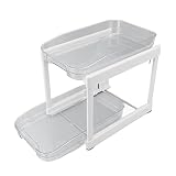 sous ?Coulissant ?Armoire ?Panier ?Organisateur, Cuisine ?Armoire ?Organisateur ?Étable Stable ?Construction antirouille for comptoir de Bureau for étude (Color : Large 14.4x10.6x1in)