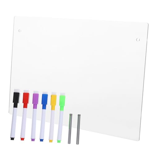DOITOOL Transparente Acryltafel Trocken Abwischbar Tisch-memotafel Schreibtafel Aus Acryl Für Schreibtisch Durchsichtige Whiteboard Zum Beschriften