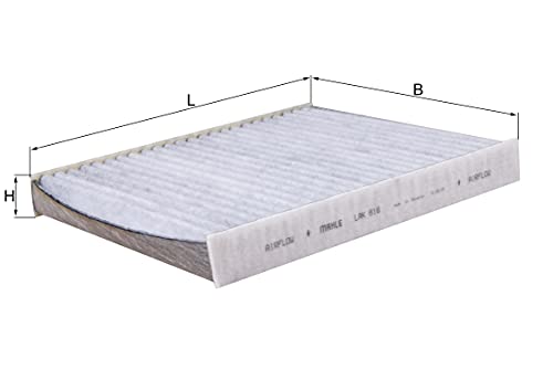 MAHLE LAK 816 Interior Cabin Air Filter - Carbon Activated Pollen Filter - with odor protection - Car