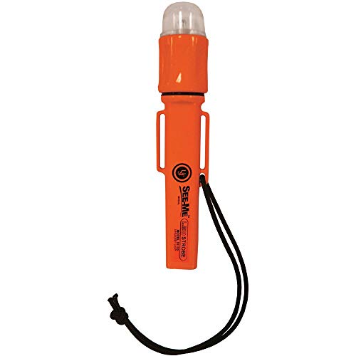 ust See-Me 1.0 Waterproof 28 Lumen Safety Strobe LED Light for Emergency, Camping, Hiking and Outdoor Survival, Orange, One Size (20-51152-08)
