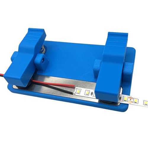 Stazione di saldatura a strisce LED, strumento di riparazione di circuiti elettronici, base pesante da 11,9 cm, morsetto antiscivolo per assemblaggio, creazione di gioielli, progetti artigianali