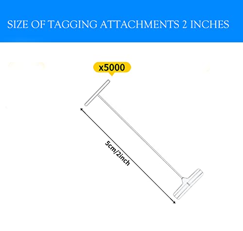 Standard Tagging Gun Fasteners - Tag Barbs Attachments, Plastic Regular Garment Clothing Price Tag Label (2, Inches) #TOP3