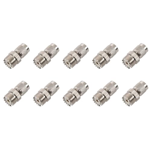 TNC Macho a PL259 Adaptador UHF Hembra Conector Coaxial Radiofrecuencia 10x