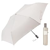 Waterfront 折りたたみ傘 雨傘 umbulatio シリーズ 『 カルオート 折 』 モカ ベージュ 55cm 便利だけど思いが当たり前な自動開閉傘をグッと軽量に 軽量 約210g + 自動開閉 + 撥水 4級 + UV ケア レディース U355-0875BG1-B3