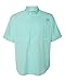 Columbia Men's PFG Tamiami Ii UPF 40 Short Sleeve Fishing Shirt, Gulf Stream-Legacy, Medium