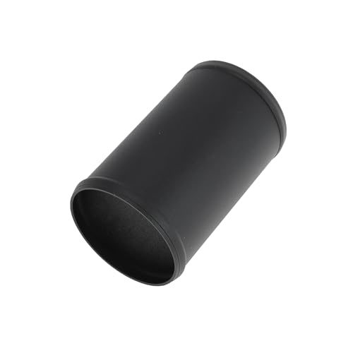 HEROFFIX 4 OD Straight 6064 Aluminum Alloy Tube Intercooler Pipe Surface Blasting Air Intake Connection Hose W/Double Bead Roll 5.9 Length Black