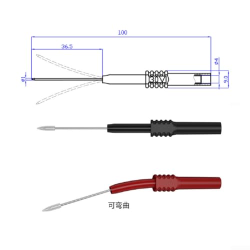 Sondes en acier inoxydable et câbles de test pour diagnostics