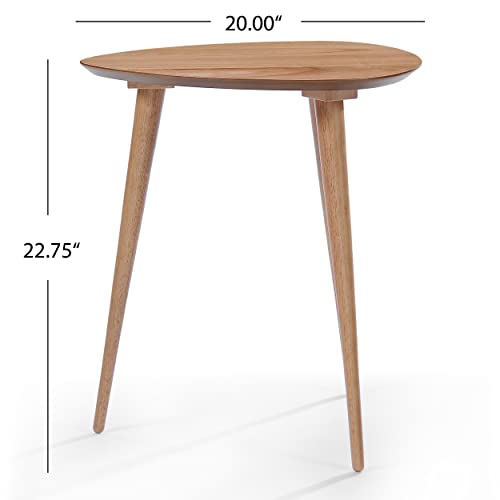image for Christopher Knight Home Naja Wood End Table, Natural Finish, 20.08 in 