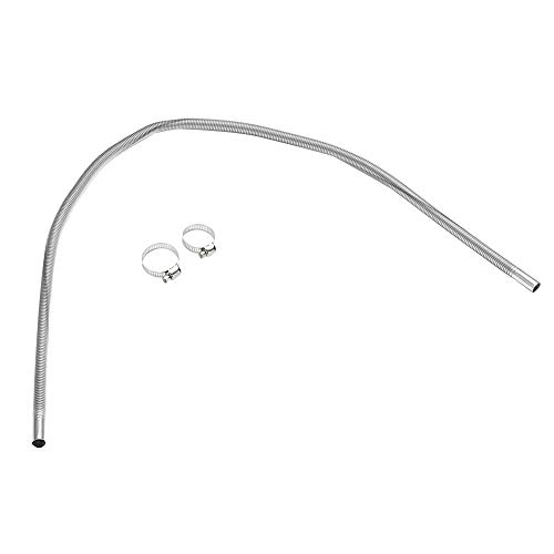 Loriver 1x Car Stainless Steel Exhaust Pipe Parking Air Heater Tank Diesel Gas Vent Hose