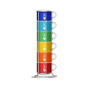 Bialetti 6 Stacking Cups Color China