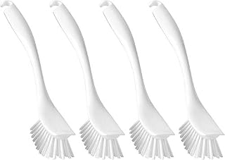 IKEA ANTAGEN White Dish Brush with Scraper Edge - Set of 4