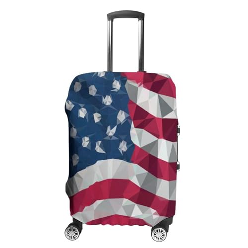 Carry On Luggage Cover Red Blue White American Flag (17) Anti Scratch Travel Luggage Covers for Suitcase Anti-Scratch Travel Suitcase Cover