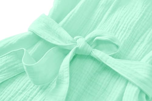 Image of TADO MUSLIN Organic Cotton Toddler Bathrobe, Soft and Breathable Baby Robe for Kid, Boy& Girl Hooded Robe Muslin