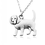 Pendentif Collier Hippie Vintage Beagle Pendentif Maxi Collier Chiens   Meilleur Ami Cadeau Colliers pour Femmes Hommes Bijoux Collares Cadeaux de Bijoux