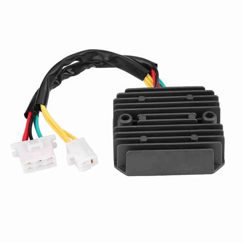 Akozon Prostownik Regulatora Napięcia Motocykla dla Vf750C Vf700C Vt800C Gl500 Półprzewodnikowy Elektroniczny z żeberkami Radiatora, Instalacja Typu Plug & Play, Zapobiega Przeładowaniu