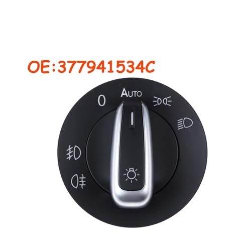 Interrupteur phare antibrouillard voiture 377941534C Jetta Caddy - 2