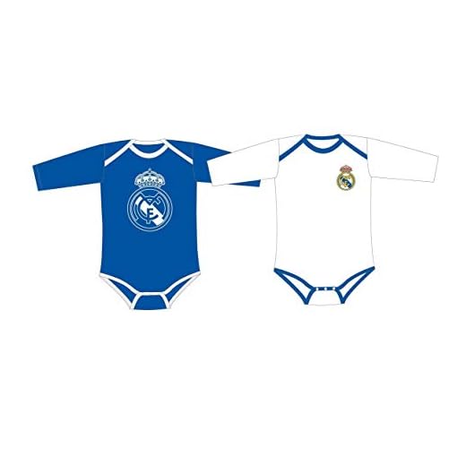 Pack 2 Bodys REAL MADRID Bebé Manga Larga (6 MESES)