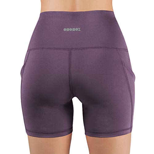image for ODODOS High Waist Out Pocket Yoga Short Tummy Control Workout Running 