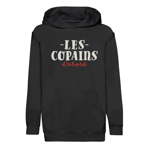 Sweat à capuche enfant haut de gamme - Hoodie premium imprimé Les Copains d'abord