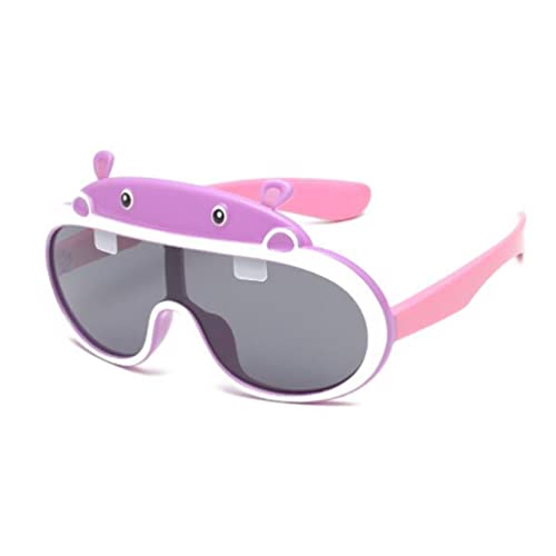 Cartoon Hippo Children's Sunglasses Men and Women Silicone Polarized UV Protection Sunglasses Sunshade Glasses