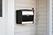 Architectural Mailboxes MailSafe™ Locking, Wall-Mounted Mailbox for Outside, Rust-Resistant Plastic & Aluminum Metal Small Mail Box with Lock and Key Drop Box, Black