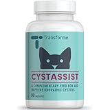 Cat Cystitis Care, Feline Urinary Tract Food Supplement Support, 90 Sprinkle On Capsules for Cats of All Ages, Cystassist by Transforme