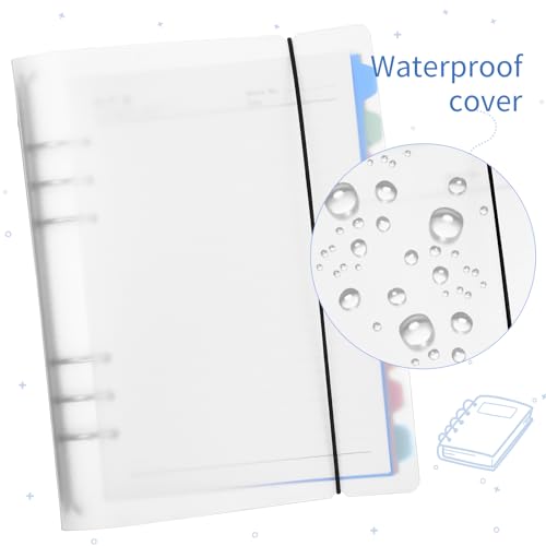 Kesote Ringbuch A5 Nachfüllbar Notizbuch Liniert 150 Blätter Budgetplaner mit Register Tagebuch Binder 6 Löcher Ringbuch (300 Seiten)