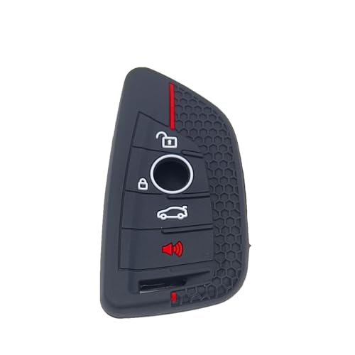 Coque clé BMW silicone noir étui protection télécommande X5 X1 Série 5 - 2