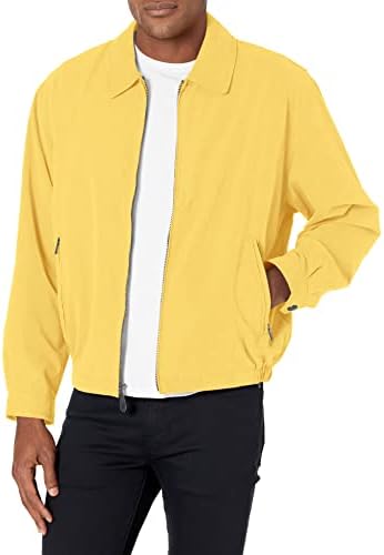 LONDON FOG Men's Auburn Zip-Front Golf Jacket (Regular & Big-Tall Sizes), Maize, Large