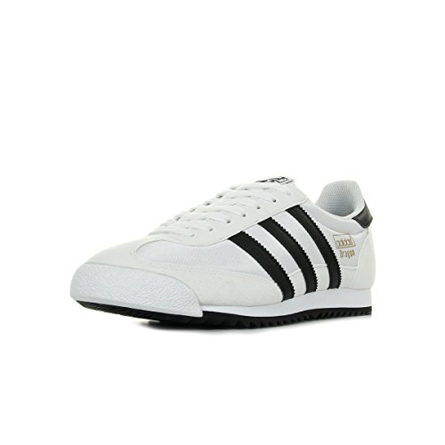 adidas Dragon OG, Zapatillas Hombre, Blanco (Footwear White/Core Black/Gold Metallic 0), 41 1/3 EU