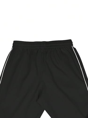 GORGLITTER Men's Baggy Track Pants Y2K Drawstring Elastic Waist Wide Leg Parachute Pants4