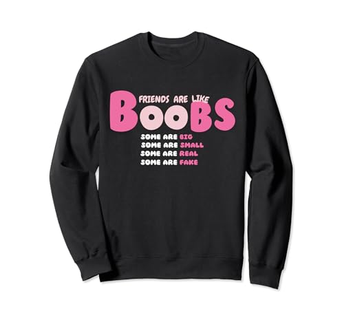 Funny Friend Are Like Boobs Some Are Big Some Are Small Sudadera
