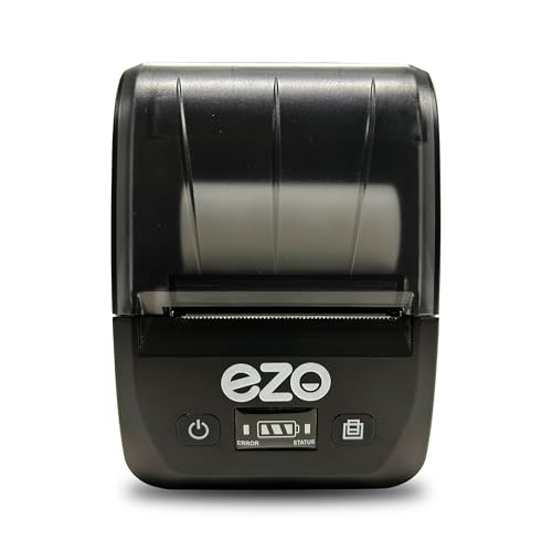 Image of ezo 58MM (2 Inch) Direct Thermal Billing Machine Software for Receipt Mobile Printer | USB (Billing Machine with 5 Billing Roll) Monochrome Desktop Restaurant