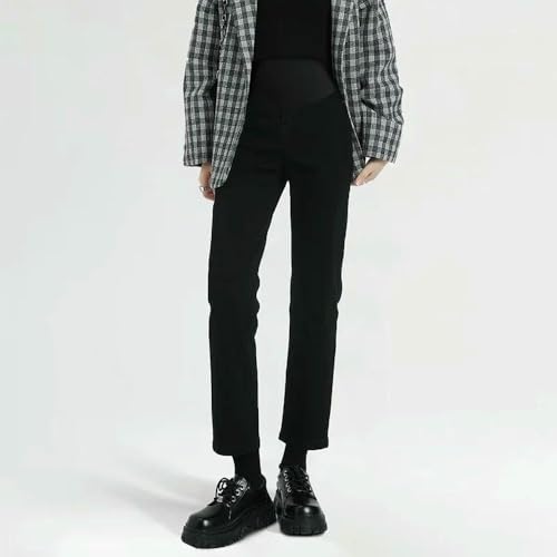 QXWD Pantalones Vaqueros de Maternidad, Pantalones Cortos maternales de Talla Grande, Pantalones para Embarazadas, Ropa premamá, Ropa de Embarazo para Mujer