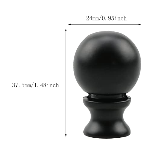 Meetoot ORBKLSF-14-27-B1 Lamp Finial Meetoot 1.5 Inch Oil Rubbed Ball Knob Lamp Shade Finial thumb #1